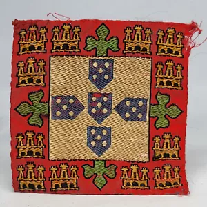 Antiguo parche bordado emblema MOCIDADE PORTUGUESA juvenil fascista mediano - Imagen 1 de 6