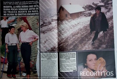 recorte H 2787 LADY DIANA DE GALES LOS HIJOS DE BOSNIA Foto 1 de 2
