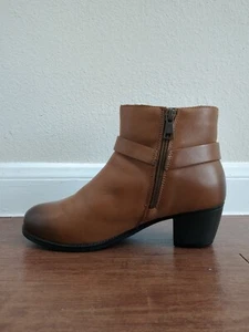 Women's Propet Leather Brown Boots Size 6 E Wide - Picture 1 of 3