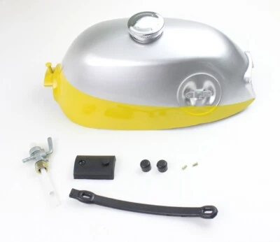 Kit de tanque de combustible de gasolina amarillo/plateado para Honda Mini Trail Z50 Z50A K0 K1 1968-1970 Foto 1 de 4