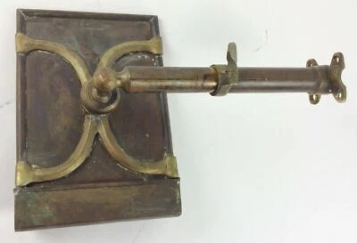 Espejo de afeitar inusual antiguo de latón para vagón de tren Foto 1 de 4