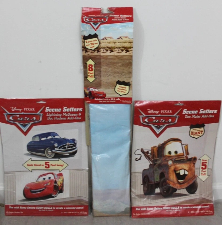 Giant 2 - 4'x23' Rolls Pack Disney Pixar Cars Party Desert Room Scene Setter