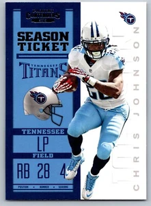 2012 Panini Contenders 97 Chris Johnson Tennessee Titans Football Card - Picture 1 of 2