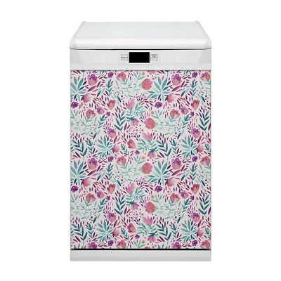 Dekor Küche Magnet für Spülmaschine Geschirrspüler Vintage Mohnblumen nach Maß - Bild 1 von 4