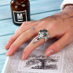 Retro Creed Series Golden Cross Ring - Picture 1 of 8