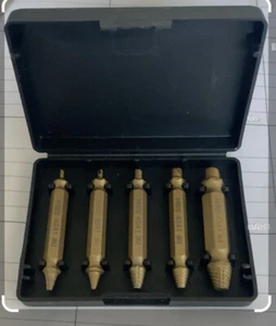 5pcs Double Side Drill  Screw Extractor Broken Bolt Stud Removal Tool - Picture 1 of 3