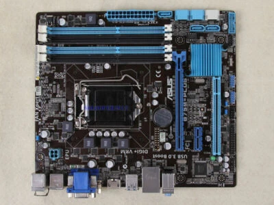 Original ASUS B75M-PLUS B75 LGA 1155 DDR3 USB3.0 MicroATX Motherboard Intel - Image 1 of 4