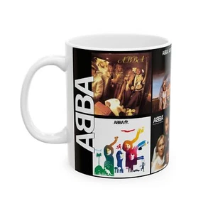ABBA Ceramic Mug 11oz, Music Fan Gift, Coffee Cup, Pop Culture Kitchen - Picture 1 of 9
