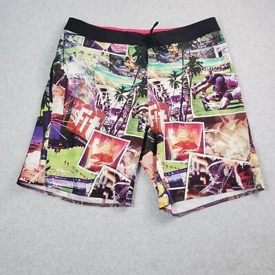 Мужские легкие шорты Reebok Crossfit с графикой размер 37 внутренний шов 10 дюймов - Изображение 1 из 4