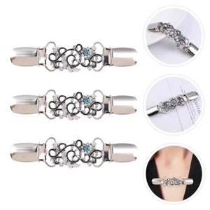 3 Pcs Shirt Brooch Buckle Sweater Safety Clip Cardigan Tighten Clips - Picture 1 of 12