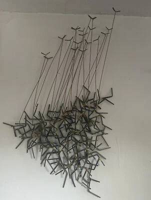 William Bowie The Sculpture Studio "Birds in Flight" firmado brutalista metal años 70 Foto 1 de 4