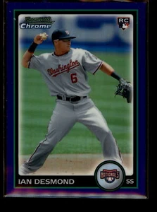 2010 Bowman Prospects Chrome Purple Refractors #BDP14 Ian Desmond Nationals - Picture 1 of 2