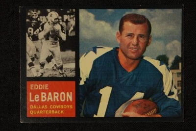 Eddie LeBaron, Dallas Cowboys Great-1962 Topps FB #38- Nice Condition - Image 1 of 2