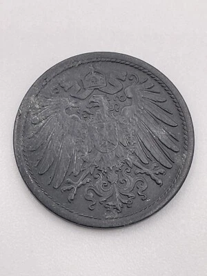1918 Germany 10 Pfennig Coin Zinc Nice Condition Wilhelm II German Empire WWI - Image 1 of 4