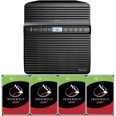 Synology DS423 NAS 2GB RAM 16TB (4x4TB) Seagate Ironwolf NAS Drives - Image 1 of 4