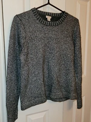 J.Crew Sweater -Metallic Sparkle Pullover-Long Sleeve Knit - Image 1 of 4