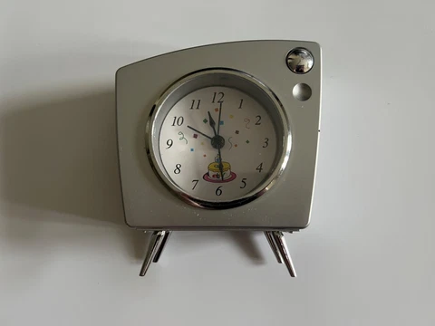 Vintage 2000 Ebay Employee Gift 5th Anniversary Desk Clock Art Deco Working RARE Cover