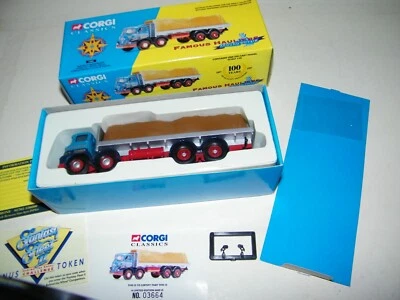 Corgi 1:50 Foden S21 Mickey Mouse 8 Wheel Platform Lorry&Canvas  Bassett Roadway - Image 1 of 4