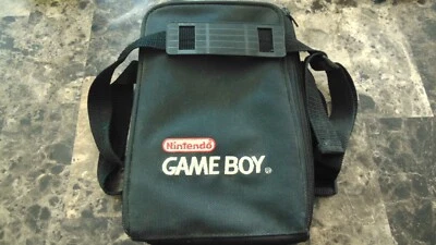 Official Nintendo GameBoy Black Travel Carrying Case Zip Bag w/ Strap Tray - Image 1 of 3