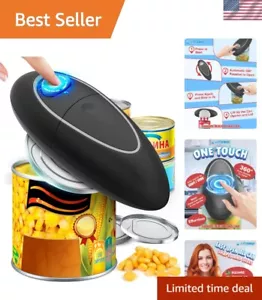 Compact One-Touch Electric Can Opener - No Sharp Edges, Ideal Kitchen Gadget - Picture 1 of 7