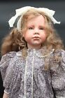 26" Ooak Porcelain Signed By Artist Gail Novello Alskar Doll Red Hair Hazel Eyes