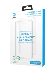 AT&T OEM Tempered Glass Antimicrobial Screen Protector for iPhone 12 / 12 Pro - Picture 1 of 4