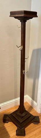 ANTIQUE ARTS AND CRAFTS MISSION HALL TREE COAT RACK PLANT STAND Cover