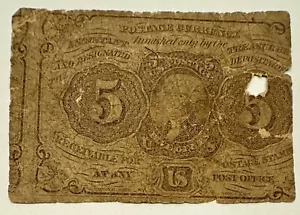 5 Cent Fractional Currency, Fr. 1230 - Picture 1 of 2