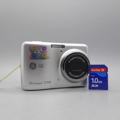 GE Digital Camera Z1300 10.1MP General Electric Silver Tested - Image 1 of 4