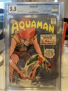Cómics Aquaman #10 DC 1963 CGC 5,5 páginas originales. - Imagen 1 de 8
