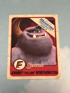 Johnny The Jaw Worthington Disney Monsters University Scare Card 7 Projectionist - Picture 1 of 2