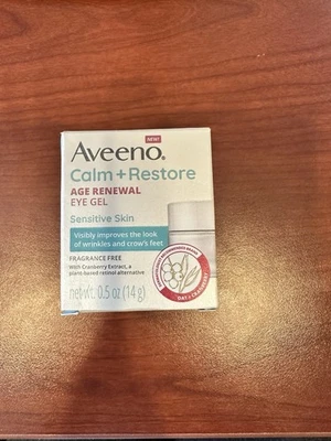 Gel de ojos Aveeno Calm + Restore Age Renewal, piel sensible, sin fragancia 0,5 OZ Foto 1 de 3