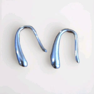 S 925 Sterling Silver Tear drop Threader Hook Earrings - Picture 1 of 2