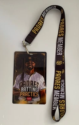 Insignia de BP de los Padres Xander Bogaerts de San Diego 2025 con cordón exclusivo Foto 1 de 2