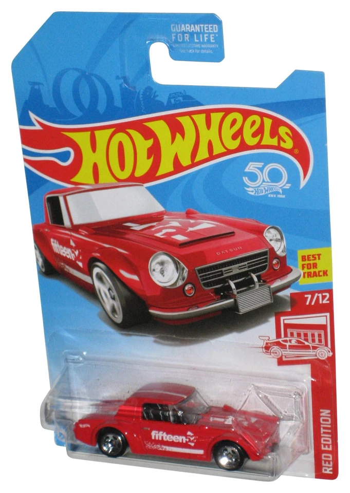 Hot Wheels Rosso Edizione 7/12 (2017) Fairlady 2000 Modellino Auto Giocattolo - Immagine 1 di 1
