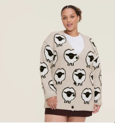 Target x Woolrich Women’s Sheep Print Relaxed Cardigan 2X - Image 1 of 3