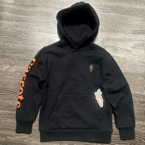Carrots by Anwar - Kids Graphic Black Hoodie - Carrots Farm Size M (8) - Picture 1 of 5