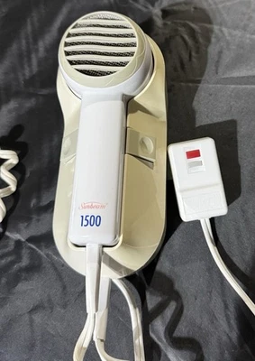 Sunbeam 1500 Compact Wall Mount Hotel Style Hair Dryer-Vintage-Crafts-Misc Uses - Image 1 of 4