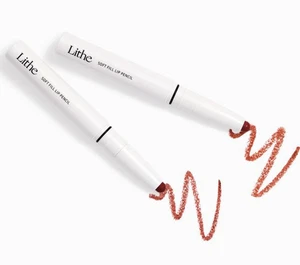 Lithe Beauty Soft Fill Lip Pencils 2 PACK  Dusk & Scarlet  NEW RV$32 SHIPS FREE - Picture 1 of 6