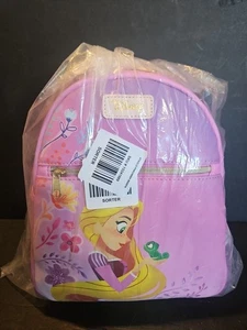 NUEVA Mini Mochila Loungefly Disney Tangled Rapunzel & Pascal Rosa Ombre Nueva con Etiquetas - Imagen 1 de 6
