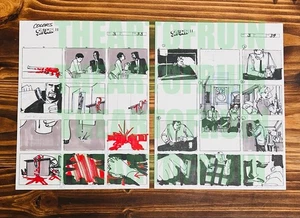 Spawn Staffel 3 HBO Animation Produktion - gebraucht farbgewaschen Storyboard Seiten 33-34 - Bild 1 von 1