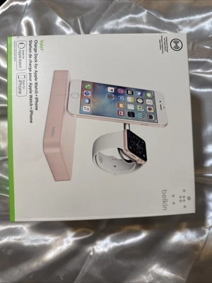 New Belkin Valet Charge Dock For Apple Watch & iPhone Model F8J183 Read - Image 1 of 4