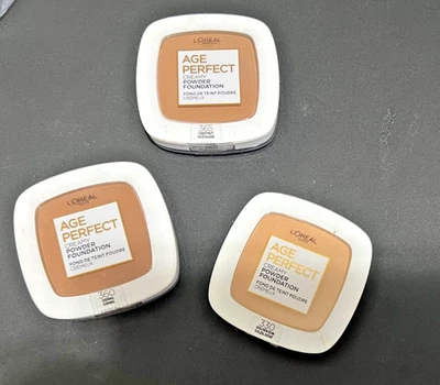 BUY 1, GET 1 AT 20% OFF (add 2 to cart) L'Oreal Age Perfect Creamy Powder Founda - Image 1 of 4