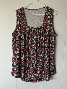 Damen 2XL ärmelloses Top Blumenmuster - Bild 1 von 1