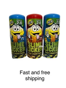 Slime Licker 2.0 Sour Rolling Candy Paquete de 3 2 AZUL 1 ROJO-residuos tóxicos - Imagen 1 de 7