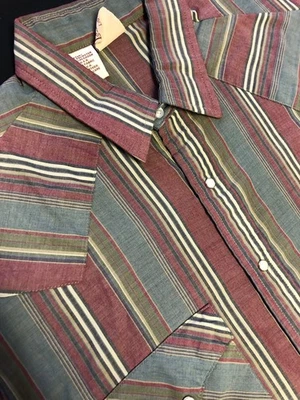 CAMISA A PRESIÓN WESTERN FRONTIER PEARL DE COLECCIÓN ¡HECHA EN EE. UU.! RANCH WEAR COUNTRY TALLA L Foto 1 de 4