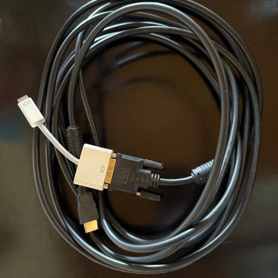 Apple HDMI auf DVI Adapter Mac Adapter mit passendem HDMI Kabel 5m - Bild 1 von 3
