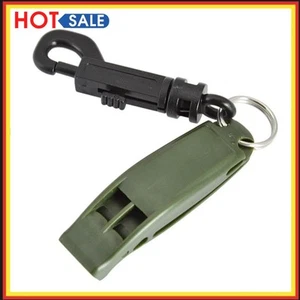 Dual Frequency Emergency Whistle with Hook Portable Rescue Whistle ( Green) - Bild 1 von 10