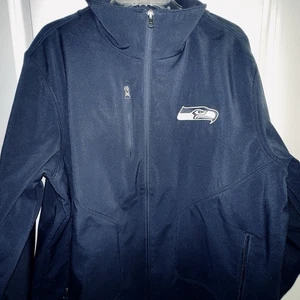 Seattle Seahawks Full Zip Herren Gr. XL wasserabweisende Jacke Mantel NFL gefüttert Neu ohne Etikett - Bild 1 von 8
