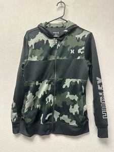 Hurley H20-DRI Boys Full Zipper Jacket Size XL Camo Print - Picture 1 of 10